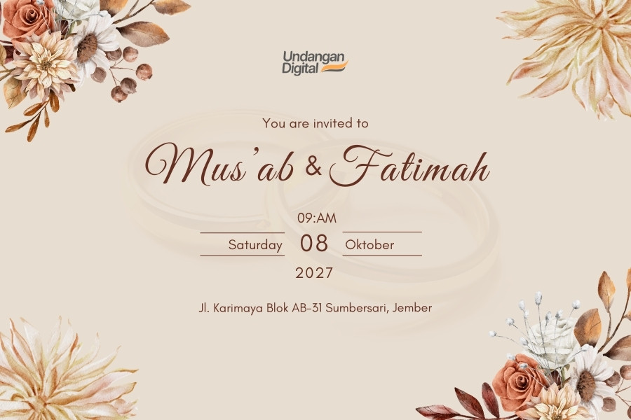 Wedding Invitation Blue Soft